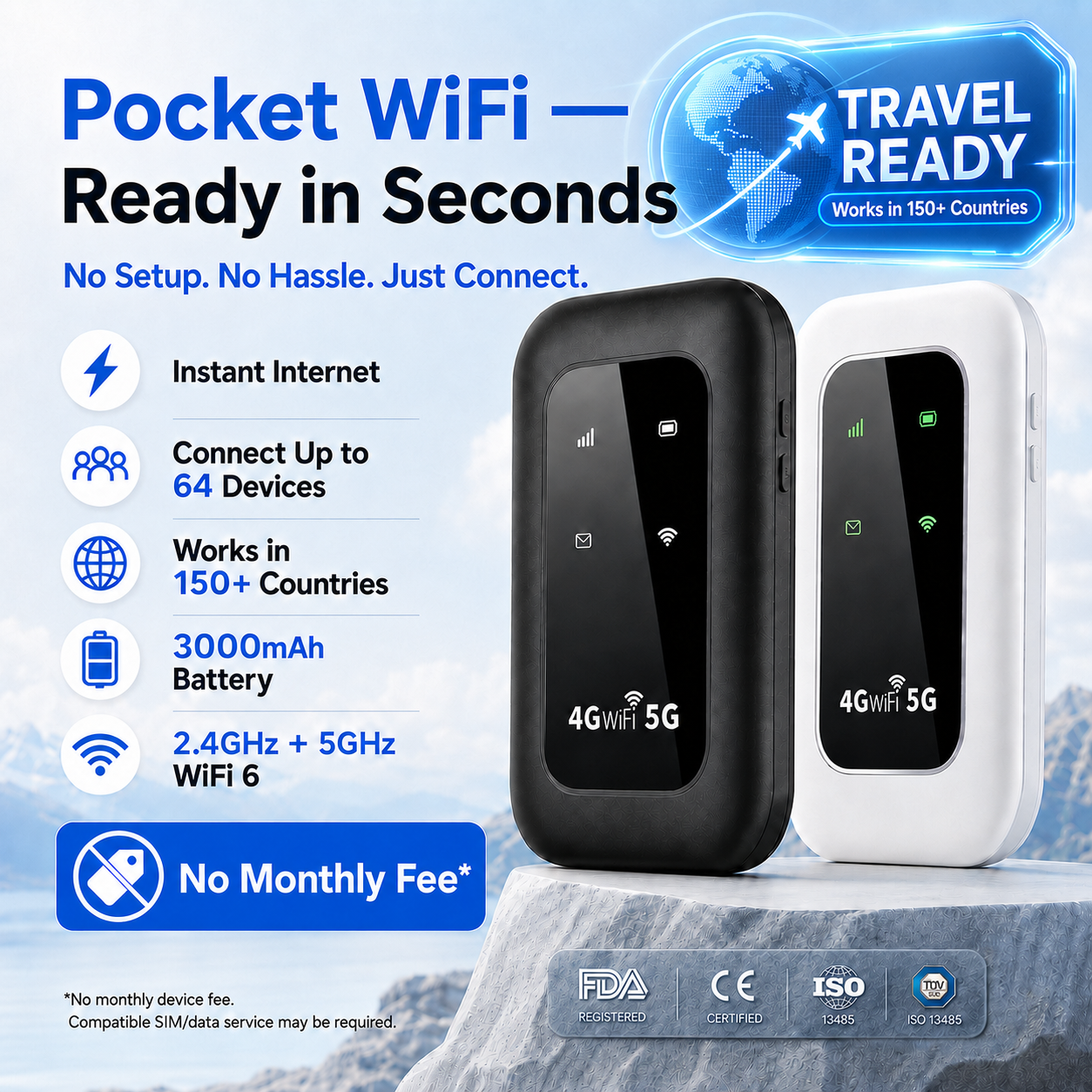 2026 Pocket WiFi portable travel hotspot